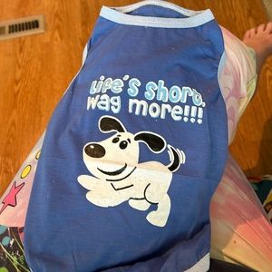 5/$20 Blue size small dog tee